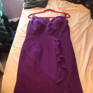 Dark purple full length dress